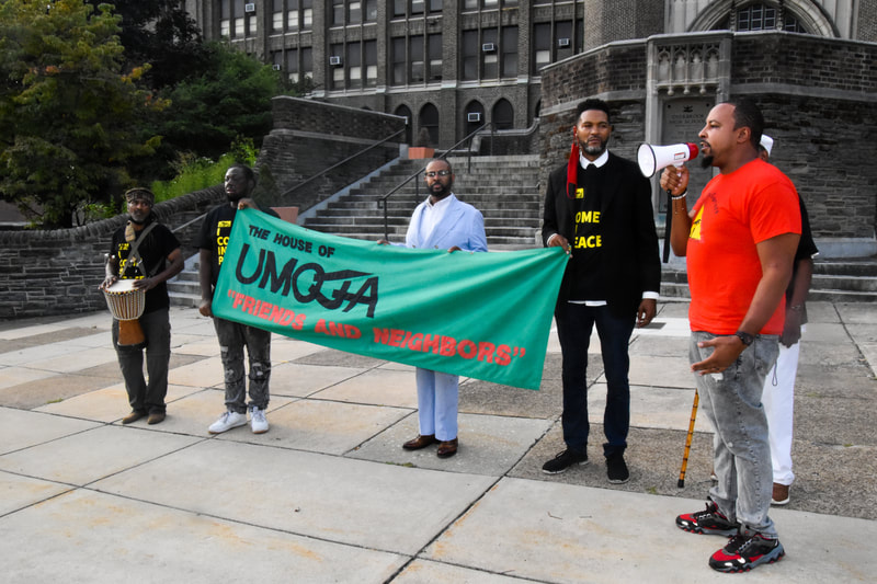 photo by Marckwel McClain | It's A Revolutionary Vision - Curtis represents Revolutionary Vision Community Resource Center at the Million Father March Philadelphia 2021  - House of Umoja